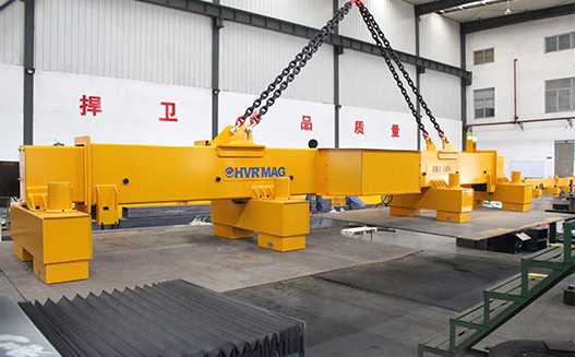 HM2磁力吊具_伸縮梁中厚鋼板吊具