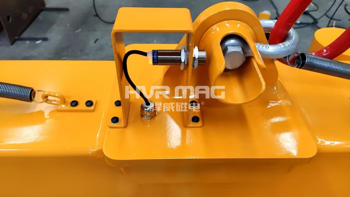 磁力吊具的落地檢測功能，悍威磁電保障安全生產，又進一步