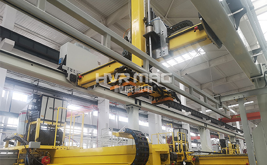 機械制造自動化，電永磁吸盤抓手搬運鋼管