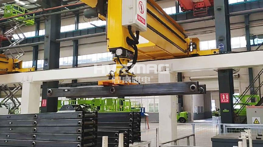 機(jī)器人磁力抓手如何選擇？悍威磁電自動(dòng)化電永磁夾具