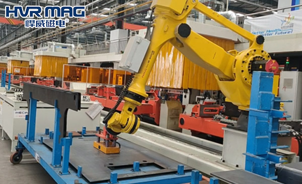 機械手末端執行器之電永磁吸盤