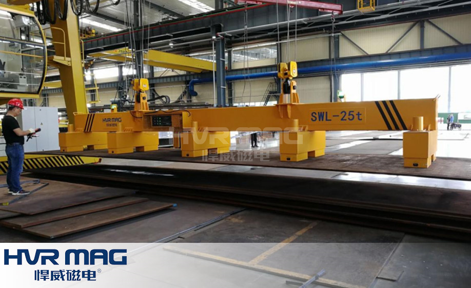 悍威磁電鋼板電永磁吊具吊裝現場 悍威磁電鋼板電永磁吊具吊裝現場